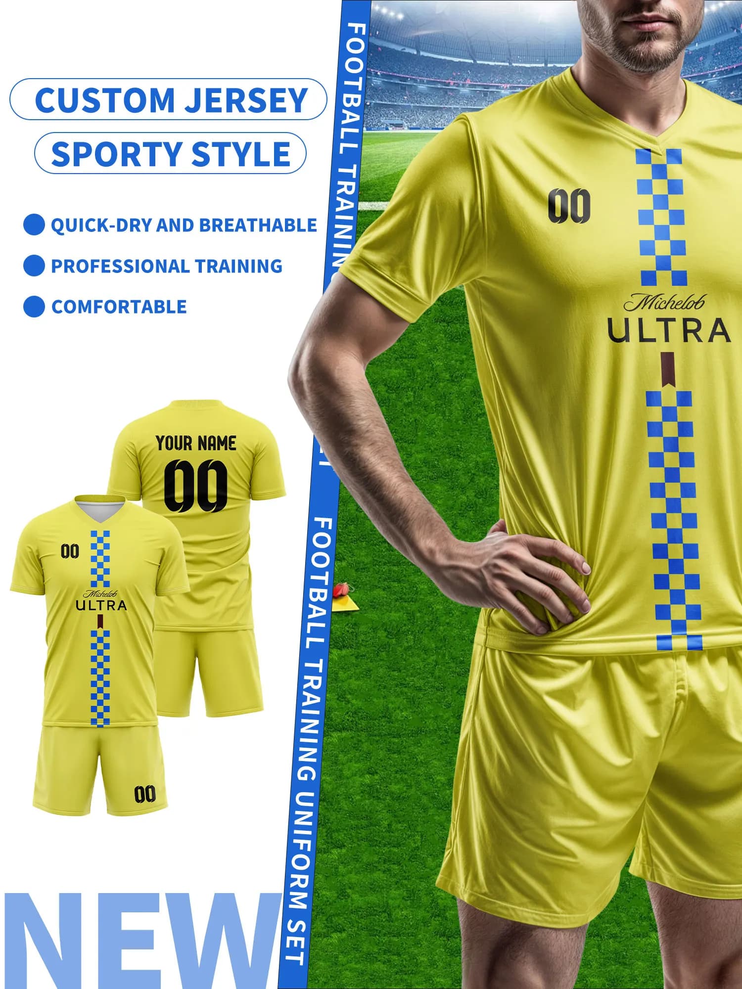 Custom football shirt, custom football t-shirt with name and number, football shirt for team, vintage style football shirt