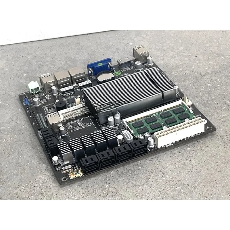 J1900/B75K9-ETH Control Main Board NAS Storage Multi-Hard Disk, Disassembly Version