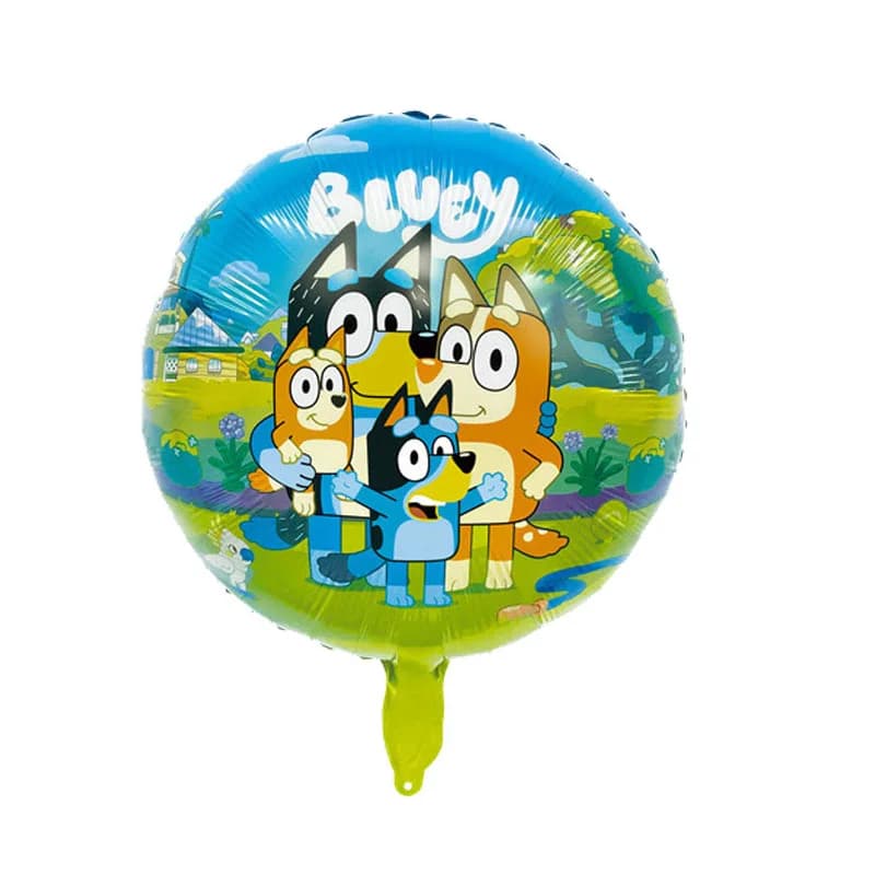 10/50 pz Bluey Bingo Festa di Compleanno Palloncini Set Cartoon Dog Foglio di Alluminio Ballon Decorazione Forniture Per Baby Shower Regali Per Bambini