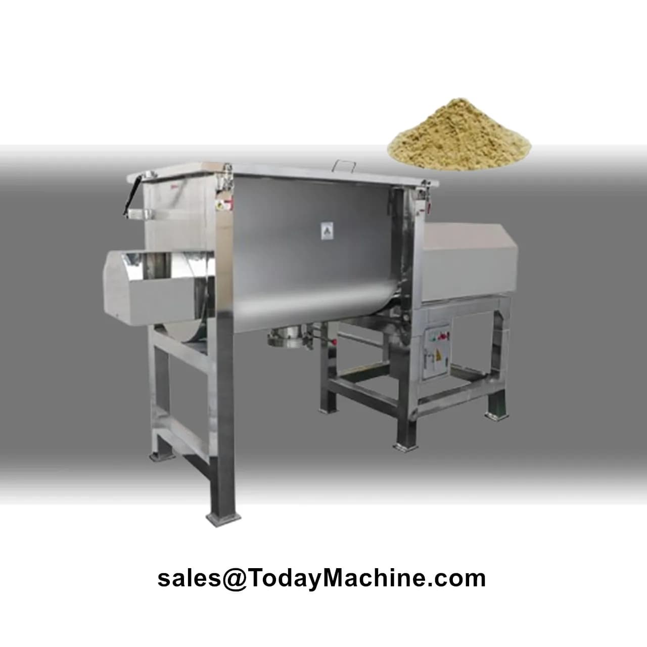 Horizontal Ribbon Blender Mixer Stainless Steel for Dry Powder Food Feed Paste