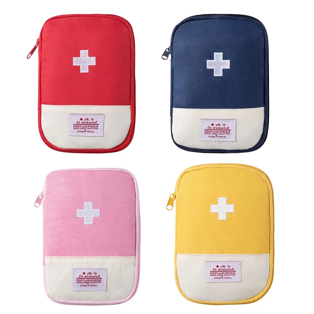 Mini Borsa Pronto Soccorso Vuota, Piccola Borsa di Emergenza per Kit di Primo Soccorso, Ideale per Campeggio, Escursionismo, Casa, Viaggi ed Emergenze