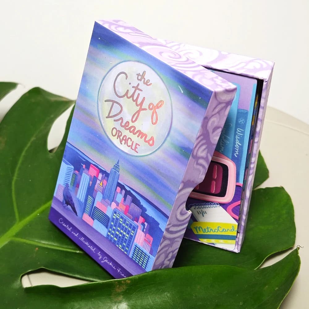 12*7 cm The City of Dreams Oracle Deck New York City Deck 35 pezzi di carte Strumento di divinazione