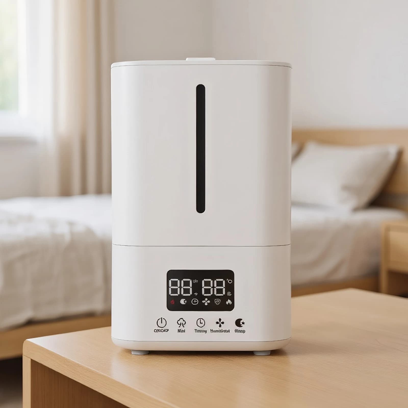 Umidificatore d'Aria da 5L con Purificatore d'Aria, Umidificatore a Nebbia Fredda Silenzioso per Camerette, Piante e Ambienti Interni