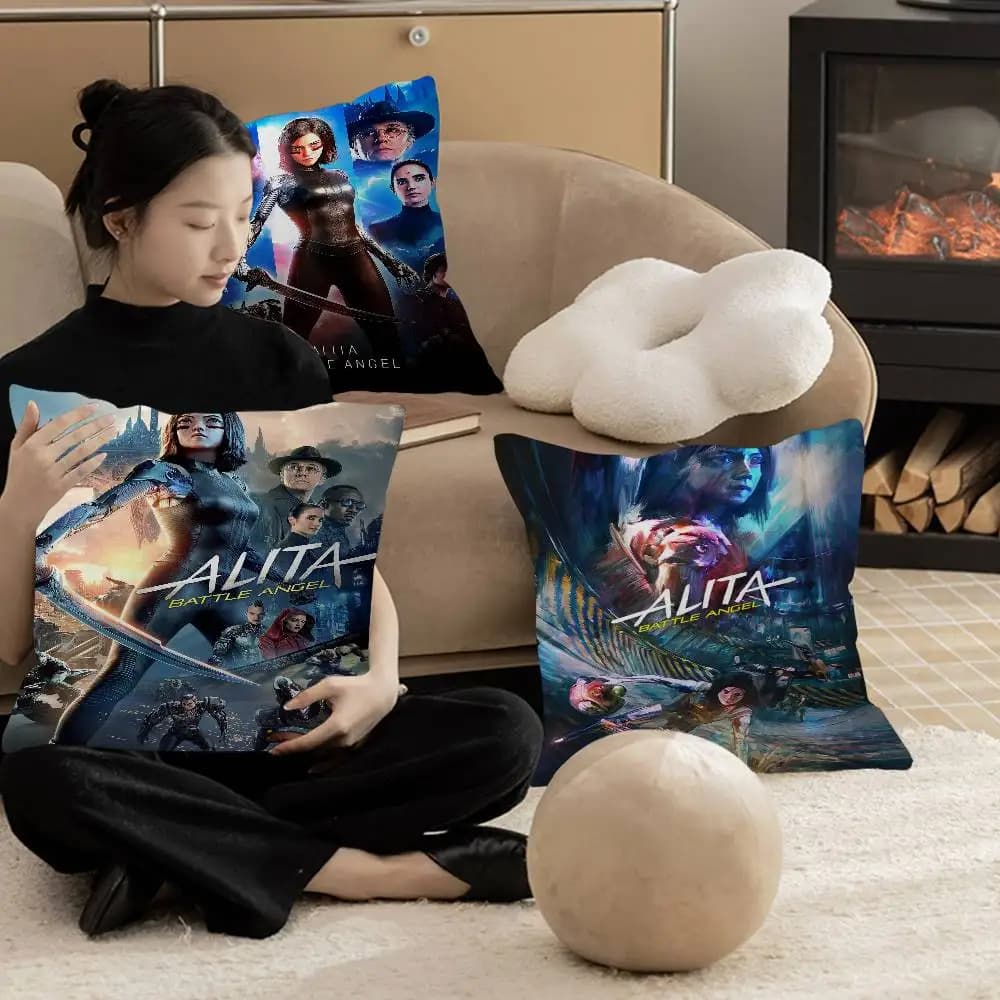 Alita Battle Angel - Federa decorativa per cuscino, decorazione per divano e casa