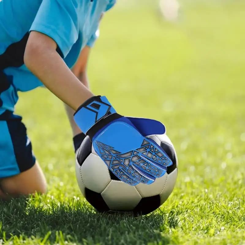 Guanti da portiere per bambini Protezione antiscivolo per le dita Guanti da portiere da calcio Guanti da calcio Guanti da portiere in lattice Guanti da calcio