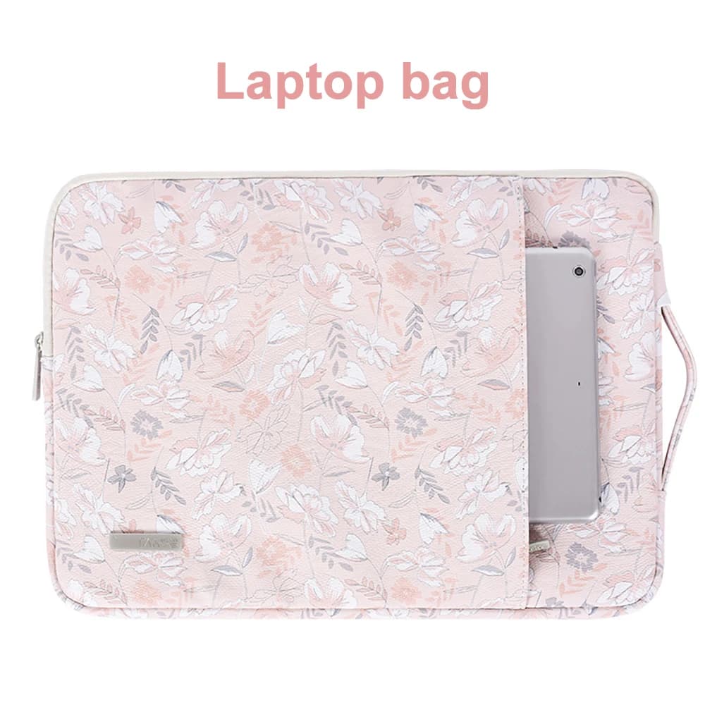 PU Laptop Sleeve Bag 13 14 15 16 inch for Macbook Neo Air Pro M5 M4 M3 M2 Extendable Handle Waterproof Tablet Bag iPad Pro 12.9