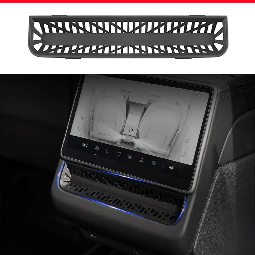 TESY For New Tesla Model YL Y Juniper Launch Model 3 Highland Rear Air Outlet Cover Rear Air Vent Protective Anti Blocking
