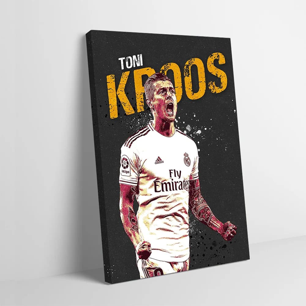 Artistic poster of Toni Kroos customizable, print on canvas for mural decorations, interior decoration