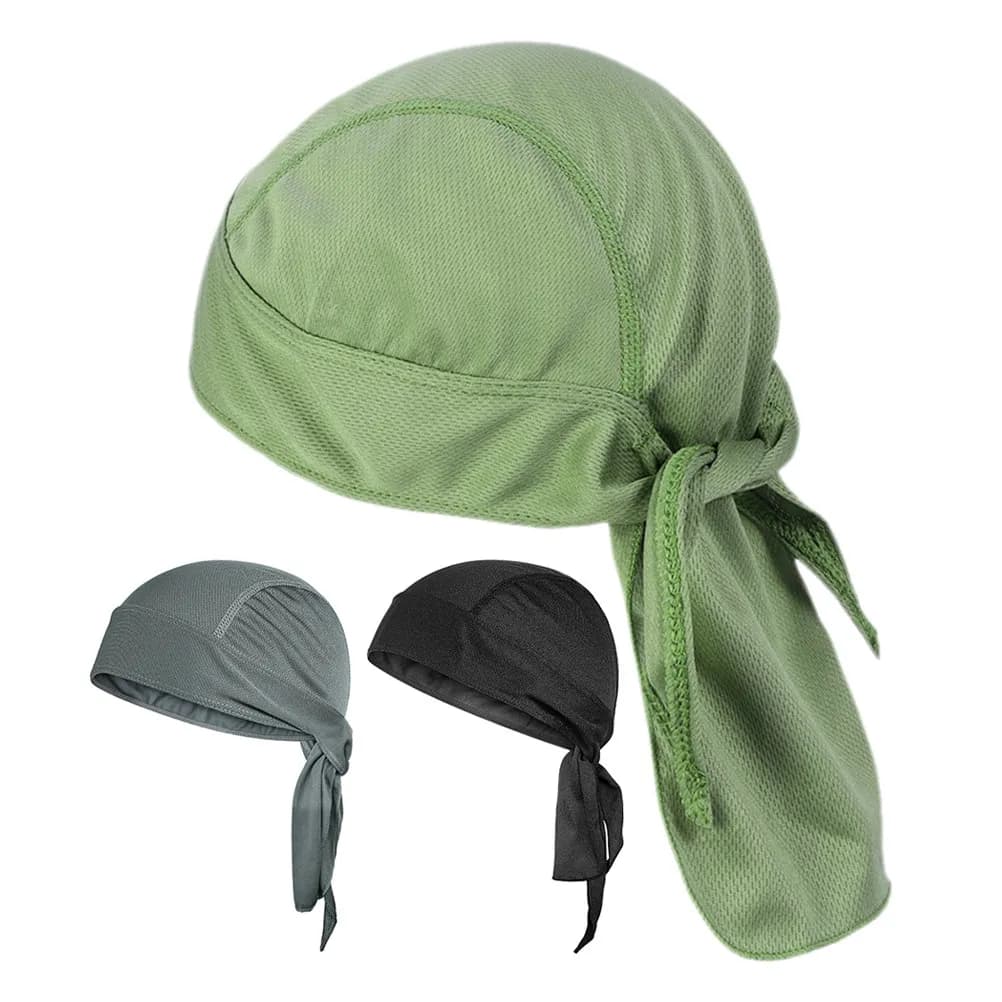 Set di 3 Cappellini Traspiranti per Ciclismo, Asciugatura Rapida, Assorbenti, Rinfrescanti, Copricapo per Sport all'Aperto