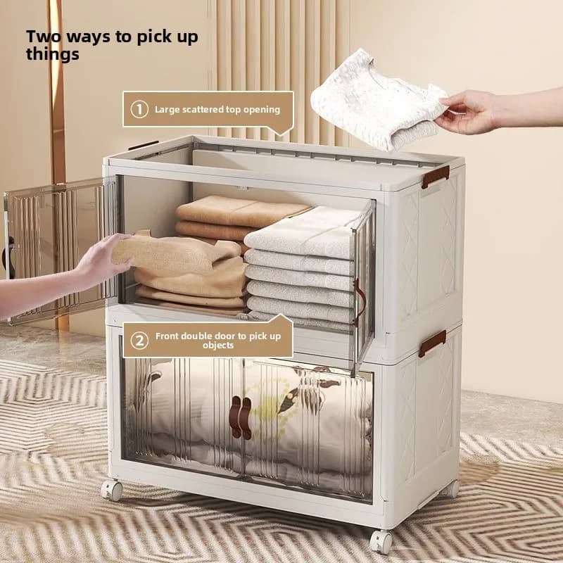 Foldable box for influencers, container for domestic clothes, plastic box for toys, car luggage storage box, durable