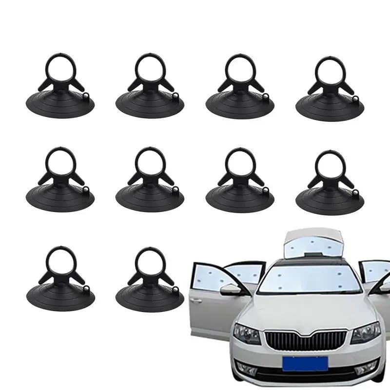 Ganci a ventosa in plastica di gomma PVC da 45 mm Anello di trazione automobilistico Ganci a ventosa a coda di rondine per parabrezza Bagno Cucina Aspirazione parasole