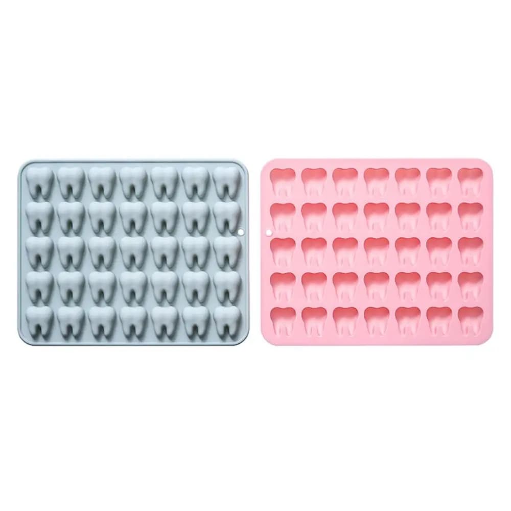 Premium 35-Cavity Mini Tooth Silicone Mold Food Grade Heat Resistant 3D Small Molar Molds Handmade BPA Free Silicone Mold
