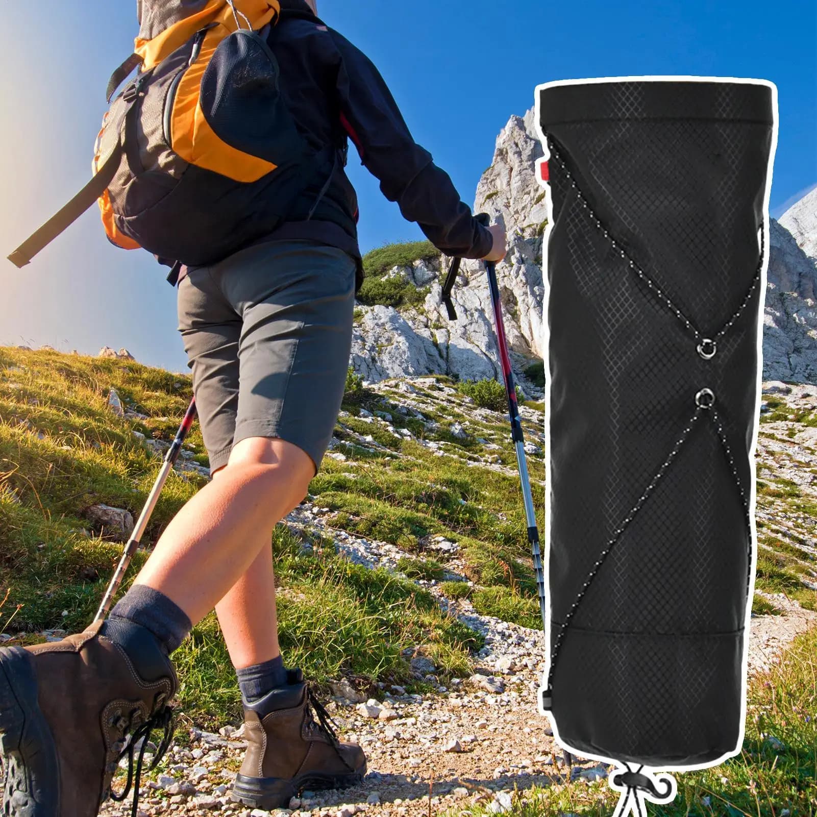 Trekking stick carrying bag Waterproof portable trek stick bag for running vest for moisturizing adventure hiking