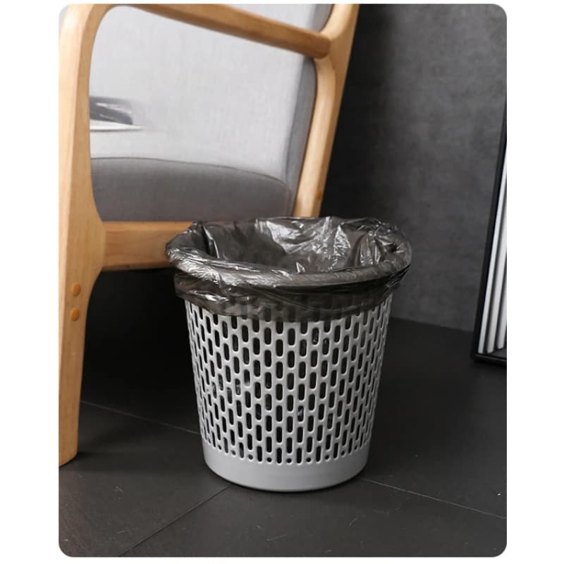 Bidone della spazzatura addensato per il bagno, minimalista, alla moda, scavato, ad alta estetica, bidoni della spazzatura, articoli per la casa