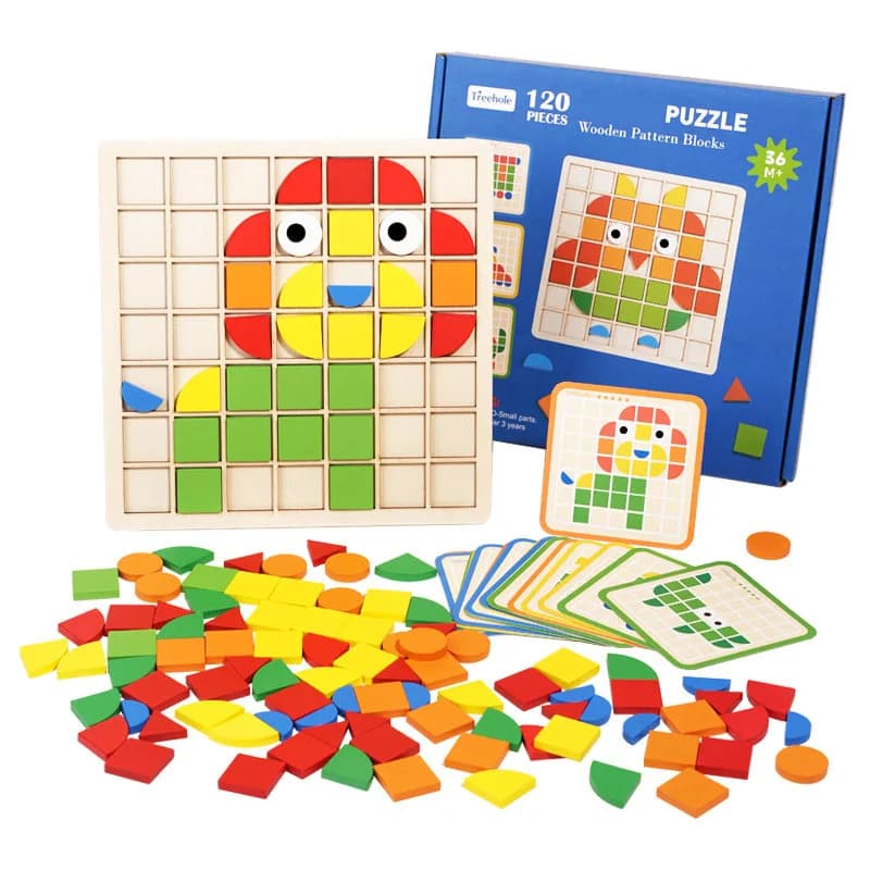Montessori Cognizione Puzzle Board Formazione logica Gioco di abbinamento Primi giocattoli educativi Regali per bambini Bambini Baby