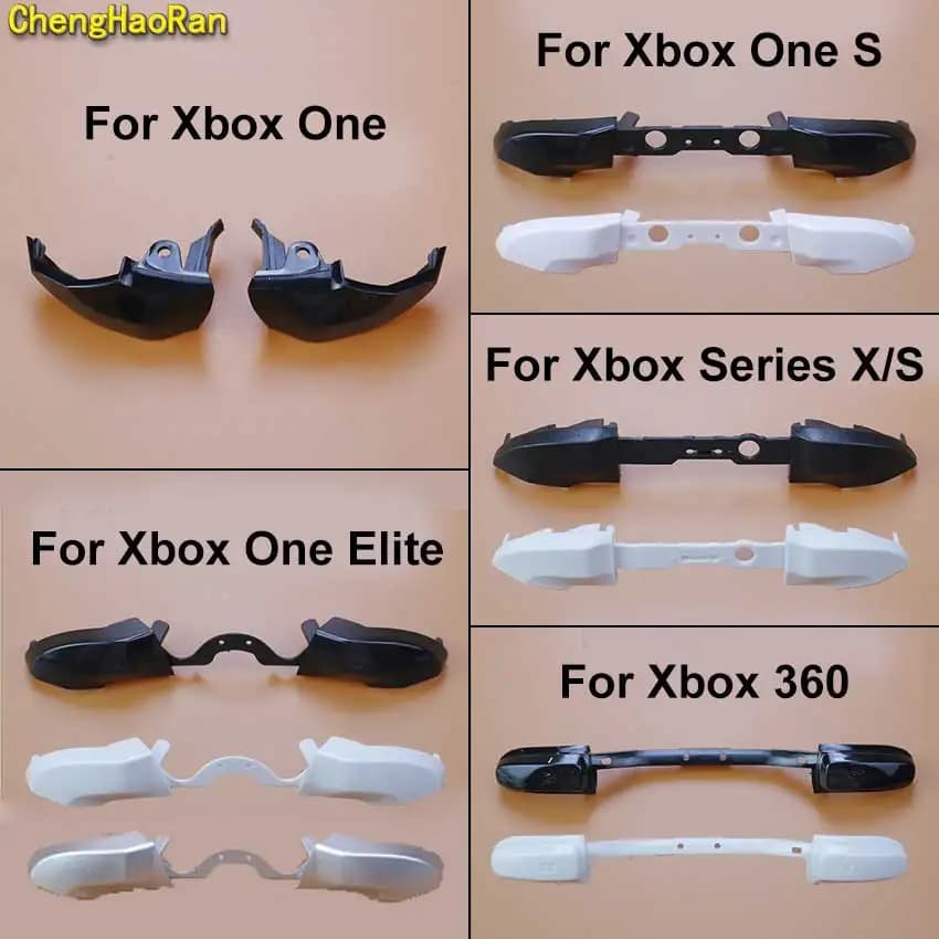 10bits BLACK WHITE RIGHT LEFT RB LB BUMPER TRIGGER BUTTON MOD KIT FOR XBOX ONE SERIES S X SLIM ELITE 360 CONTROLLER