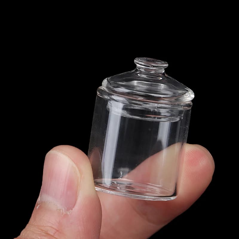 High Food Borosilicate Glass Candies Mini Jar Play Doll Home Accessories