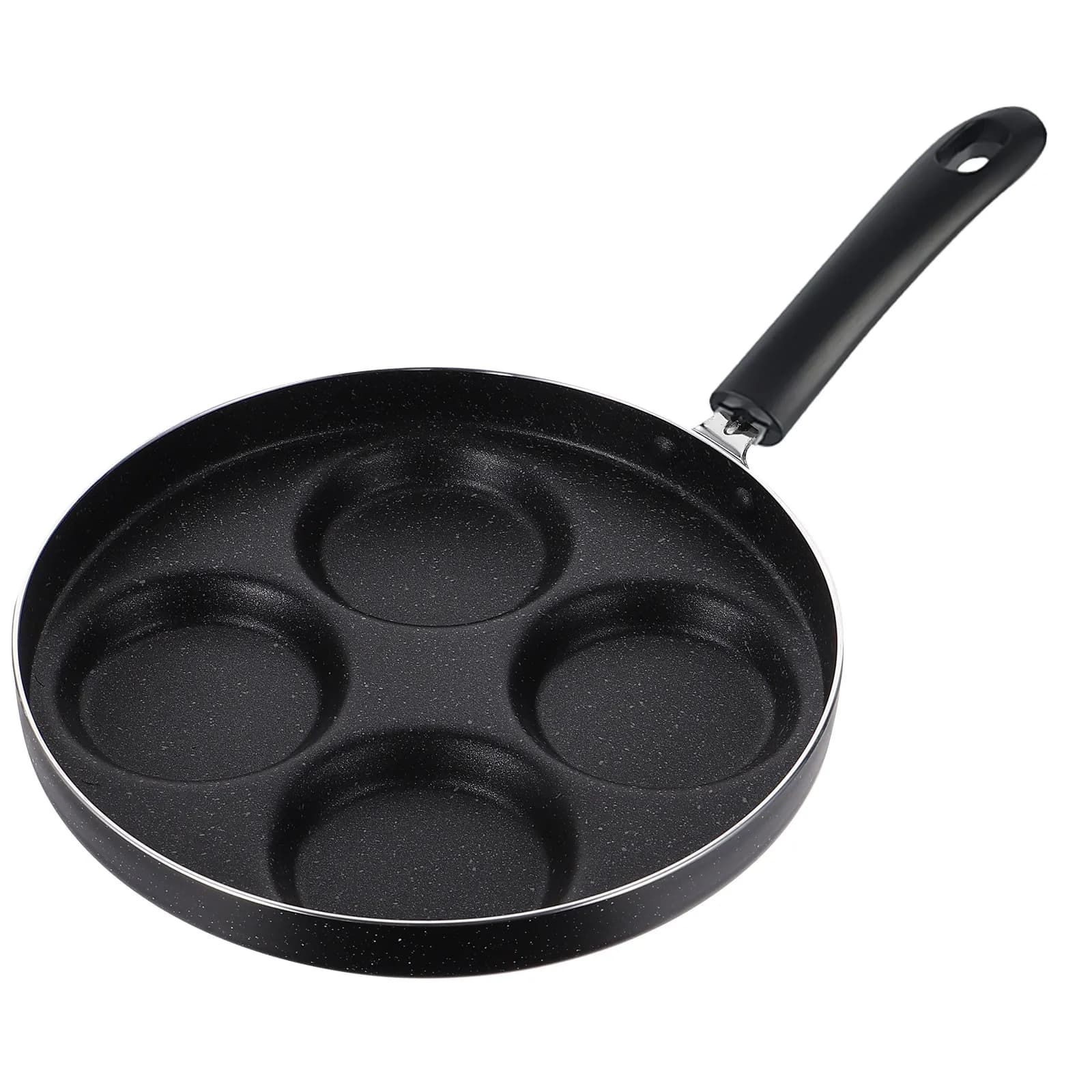 1Pcs Premium Non-Stick 3-Compartment Egg Frying Pan for Fried Eggs Pancakes Omelets Sandwiches Breakfast Skillet Cooker Heat