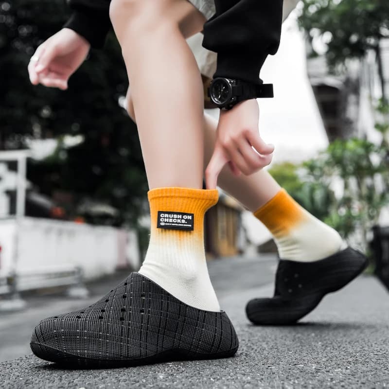 Outdoor Daily Men EVA Slide Sandals Light Shock Absorb Non Slip Waterproof Open Toe Slippers Beach Street Shower Footwear