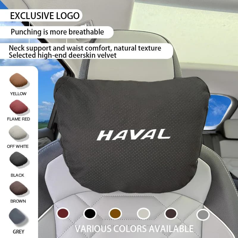 GRANDE PARETE HAVAL Jolion H6 F7 M6 F7X H2 H9 Plus 2025 Accessori Auto Collo Poggiatesta Cuscino Sedile Lombare Protezione della colonna vertebrale