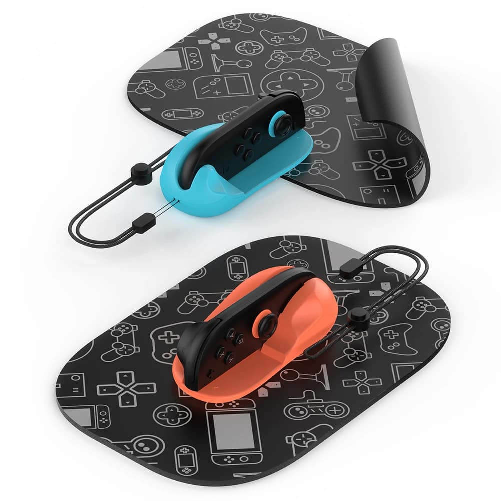 Staffa per mouse controller sinistro + destro con mouse pad Controller Dock per mouse Custodia ergonomica per maniglia di gioco per Switch 2 Joy-Con