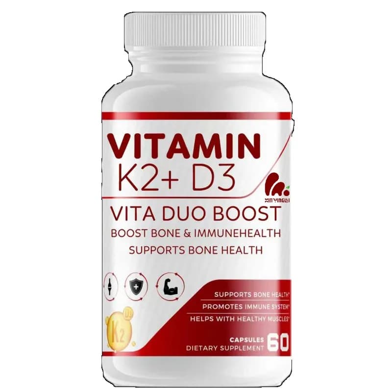 High Quality Vitamin D3, K2, and Calcium Supplements - for Bone Health and Immune Support -60 Vegetarian Capsules