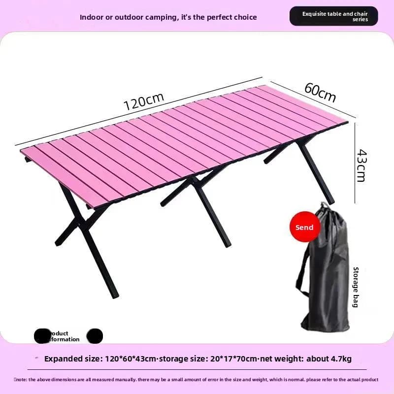 Outdoor Folding Cross Leg Portable Egg Roll Table Carbon Steel Stall Booth Night Market Camping Folding Table Camping Picnic