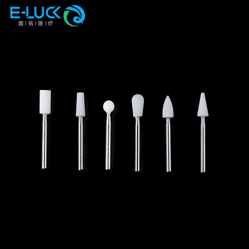 12 pz/pacco frese per trapano per lucidatura dentale pietra bianca RA lucidatrice smerigliatrici in ceramica per manipoli a bassa velocità da 2.35mm