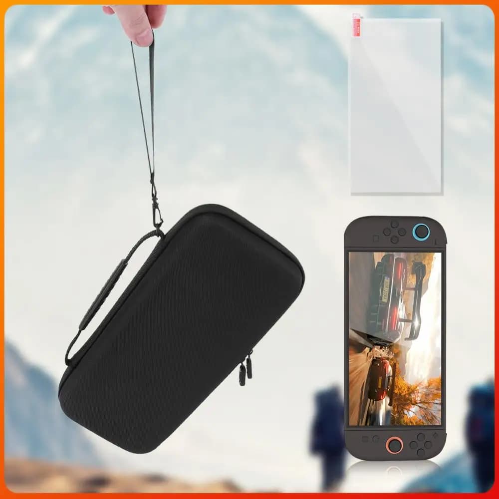 Custodia da trasporto in EVA e protezione schermo per Switch 2, borsa organizer antiurto e antigraffio con porta per 10 schede di gioco
