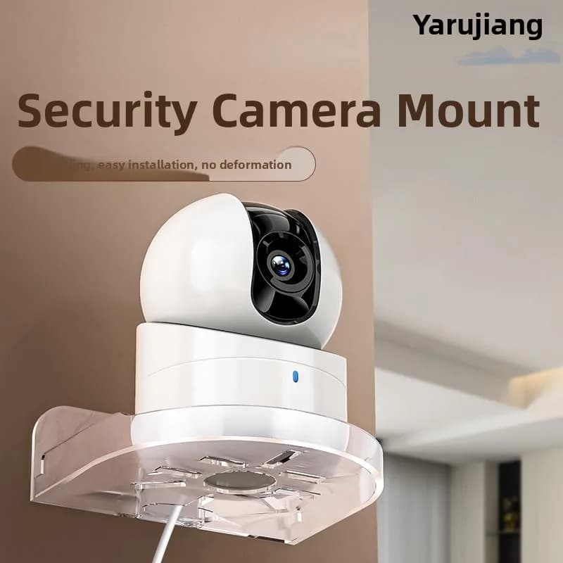 Meileqi Camera Bracket No Drilling Home Monitoring Wall Mounted Rack Router Placement Base Stand Organizer for Bedroom