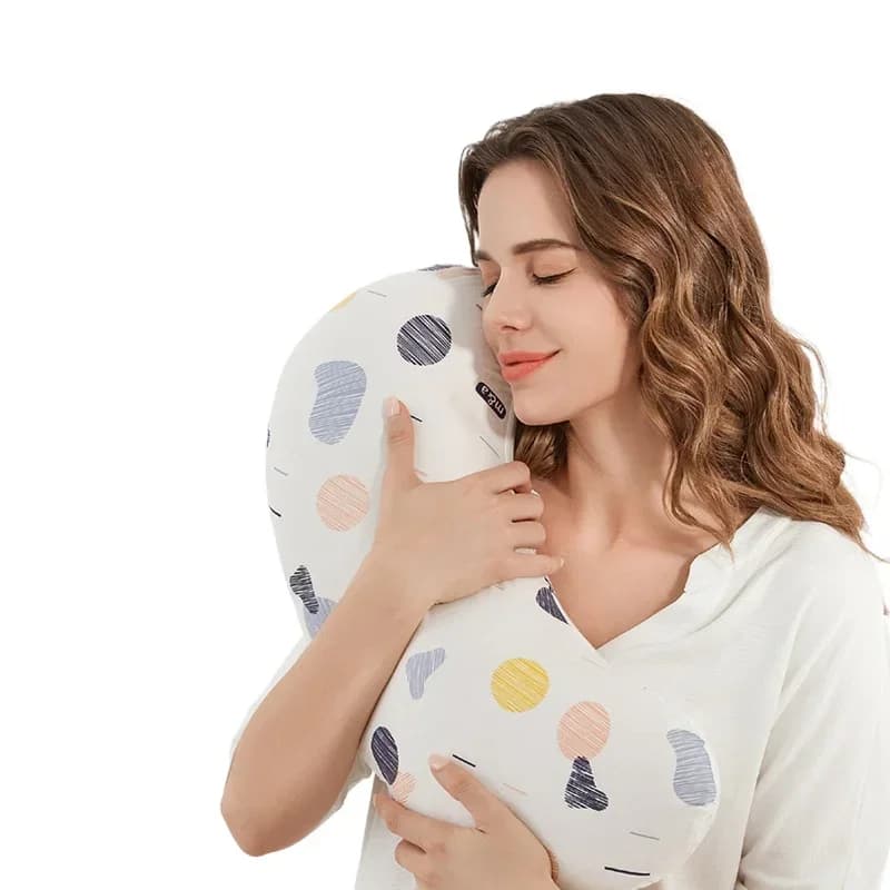 Cuscino per donne in gravidanza a forma di U, protezione per la vita, supporto rimovibile per dormire sul fianco