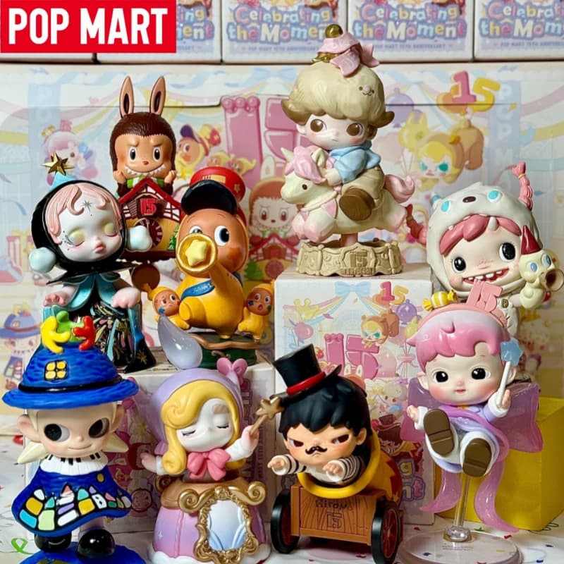 Disponibile POP MART Celebrating The Moment 15th Anniversary Series Trendy Blind Box Toy Dolls Mystery Box Cute Anime Action Figure