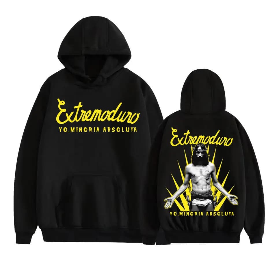 Felpa con Cappuccio Originale Rock Band Extremoduro 2026 Pop Hip-hop Streetwear per un Look Casual e alla Moda Autunno/Inverno