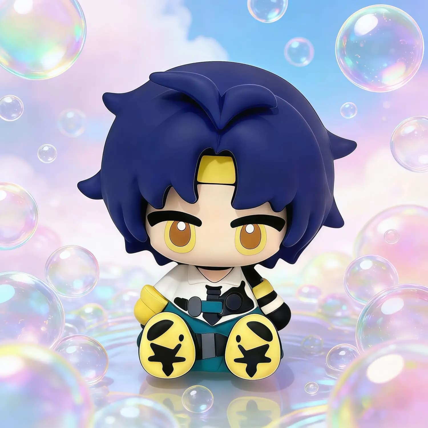 Hot Zenless Zone Zero Asaba Harumasa 8cm Chibi GK Figure Model Edizione Limitata Anime Gioco Cosplay Prop per Collezionisti e Regalo per i Fan