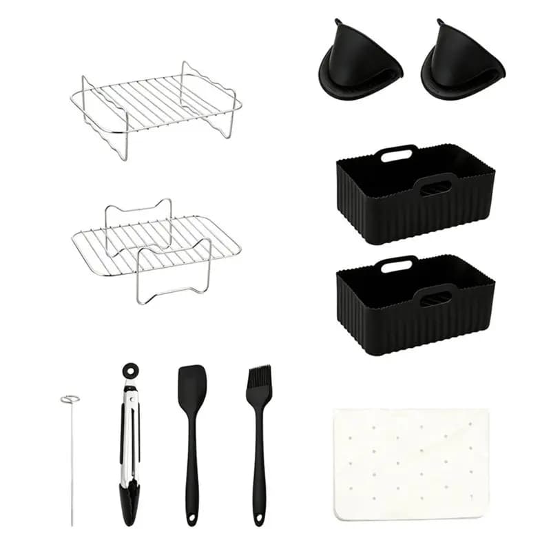 EYFL-Silicone Mould Hot Air Fryer Airfryer Accessories Reusable Hot Air Fryer Baking Mould Airfryer Accessories
