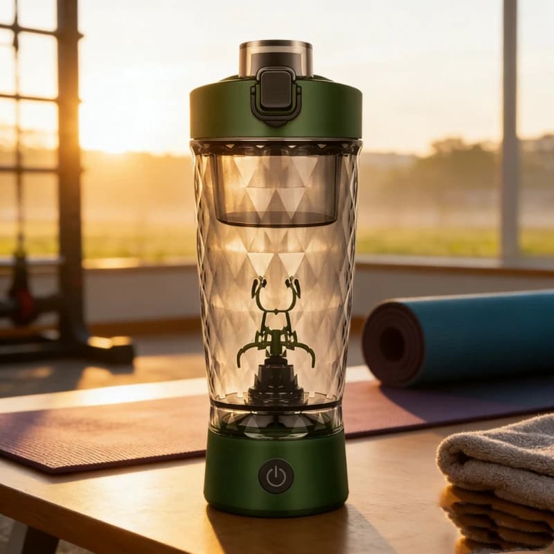 650 ml electric shaker, cup to automatically mix protein powder for fitness and sports, portable travel cup.