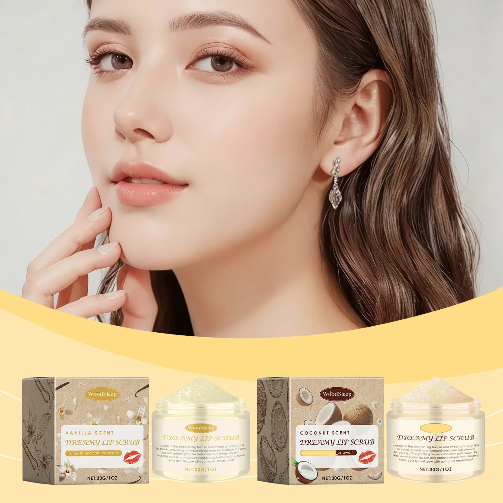 Lip treatment 3 in 1: Scrub, Exfoliating Mask, Repairer, Scratch, Hydrating, Nutrition, Drying Lip Moisturizing