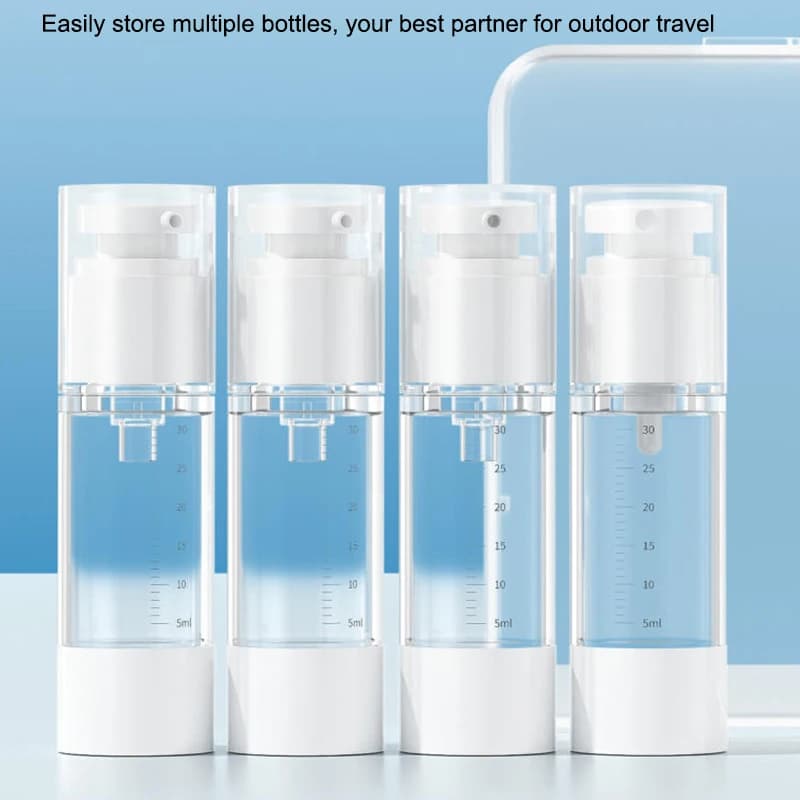 15/30/50ml AS Vacuum Lotion Spray Bottle With Scale Travel Portable Refillable Bottles Liquid Foundation Cosmetics Container