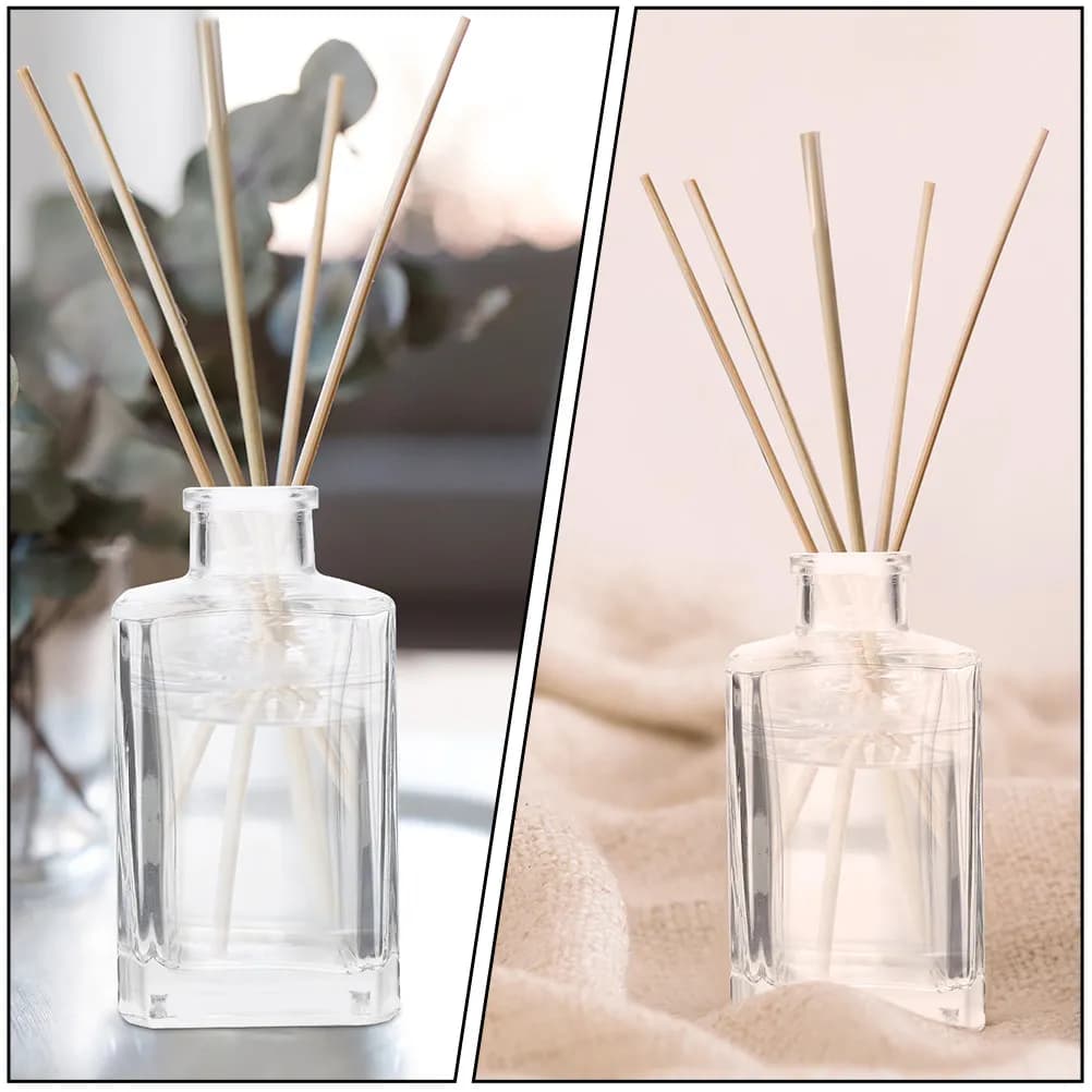 3 flaconi per aromaterapia in vetro vuoti e ricaricabili, diffusori di fragranze per la casa, la camera da letto, il soggiorno, la decorazione del desktop