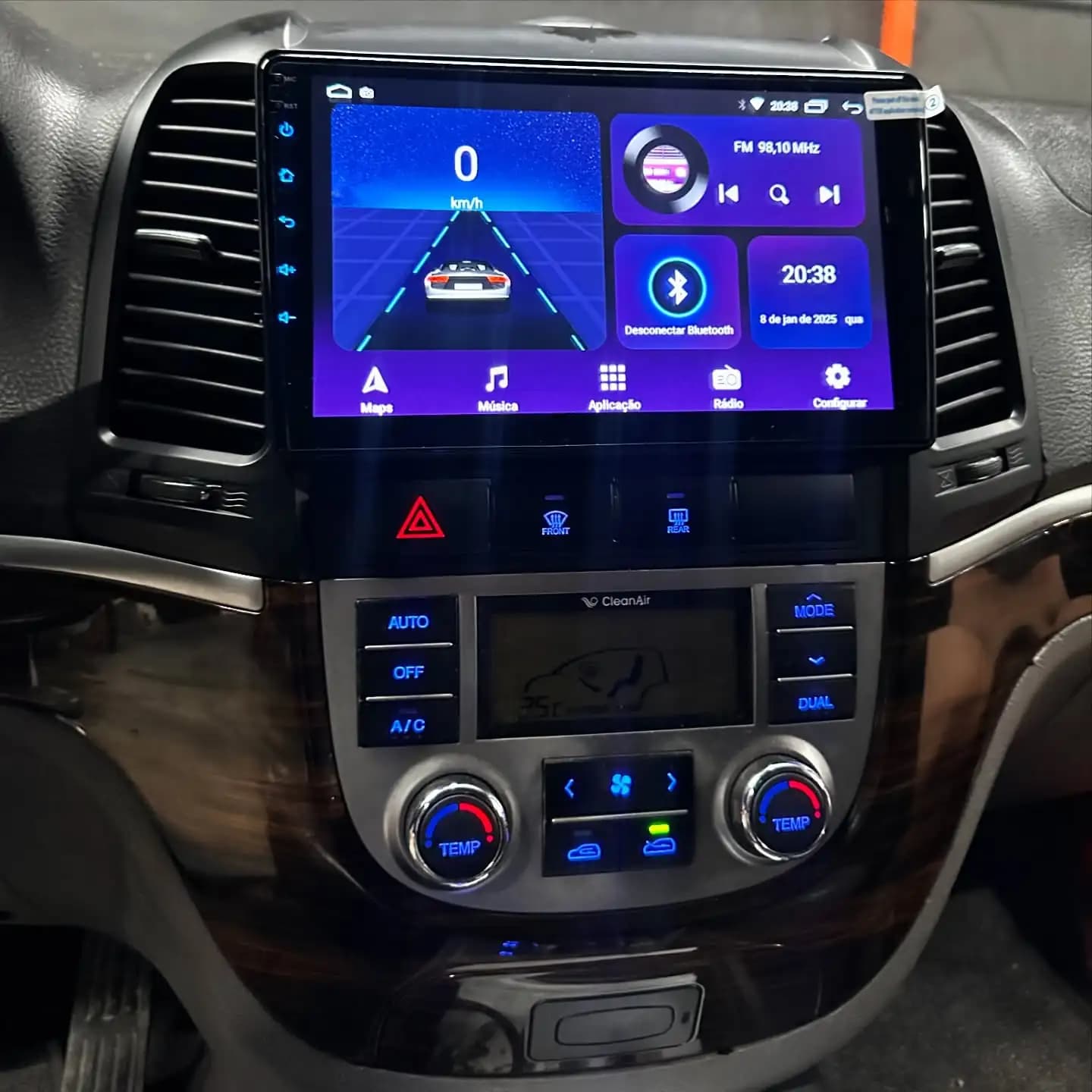 8G + 128G Android 14.0 Auto Gps Navi HU Per Hyundai Santa Fe 2006 - 2012 Autoradio Stereo Video Audio A/V Multimedia nastro Carplay