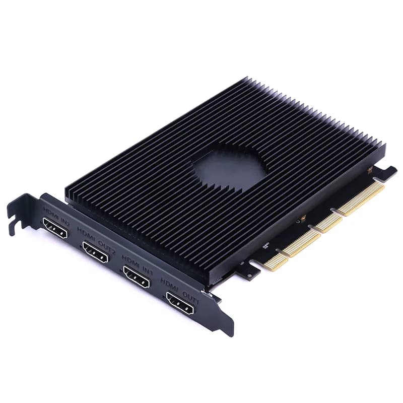 PCIE 2.0 HD-mi Compatible Audio Video Capture Card 4K for 2-Channel HD Video Live Streaming Xbox PS4