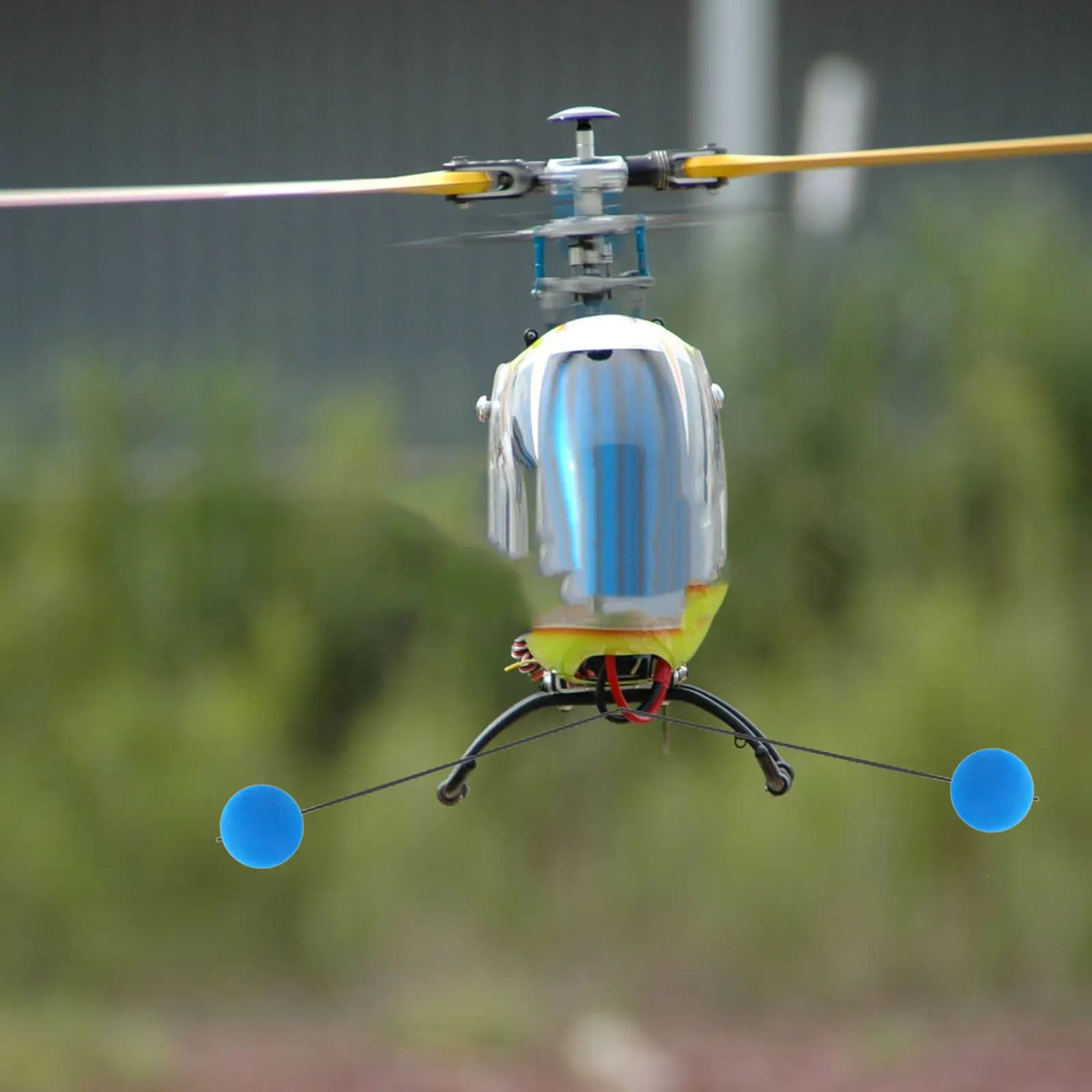 Rc Helicopter Prop Foam Ball Training Gear Blue Frame Landing Gear Stability Kit for Remote Control Helicopter