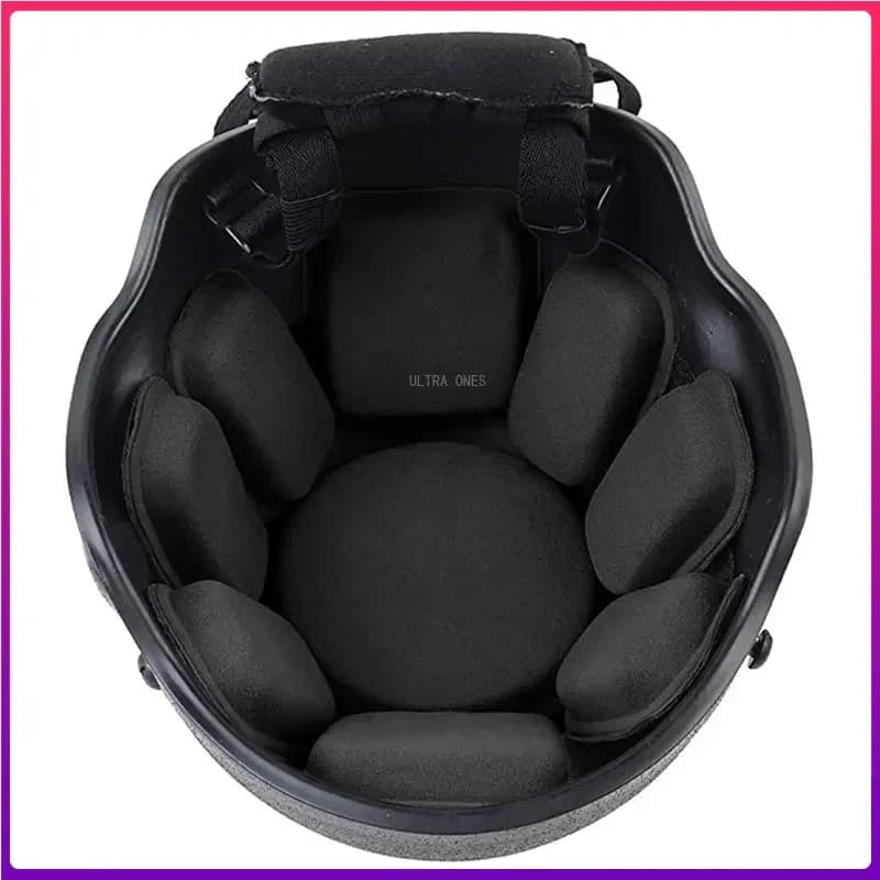 Set di cuscinetti protettivi per casco tattico Set di cuscinetti in memory foam per accessori per casco Airsoft Paintball Fast MICH