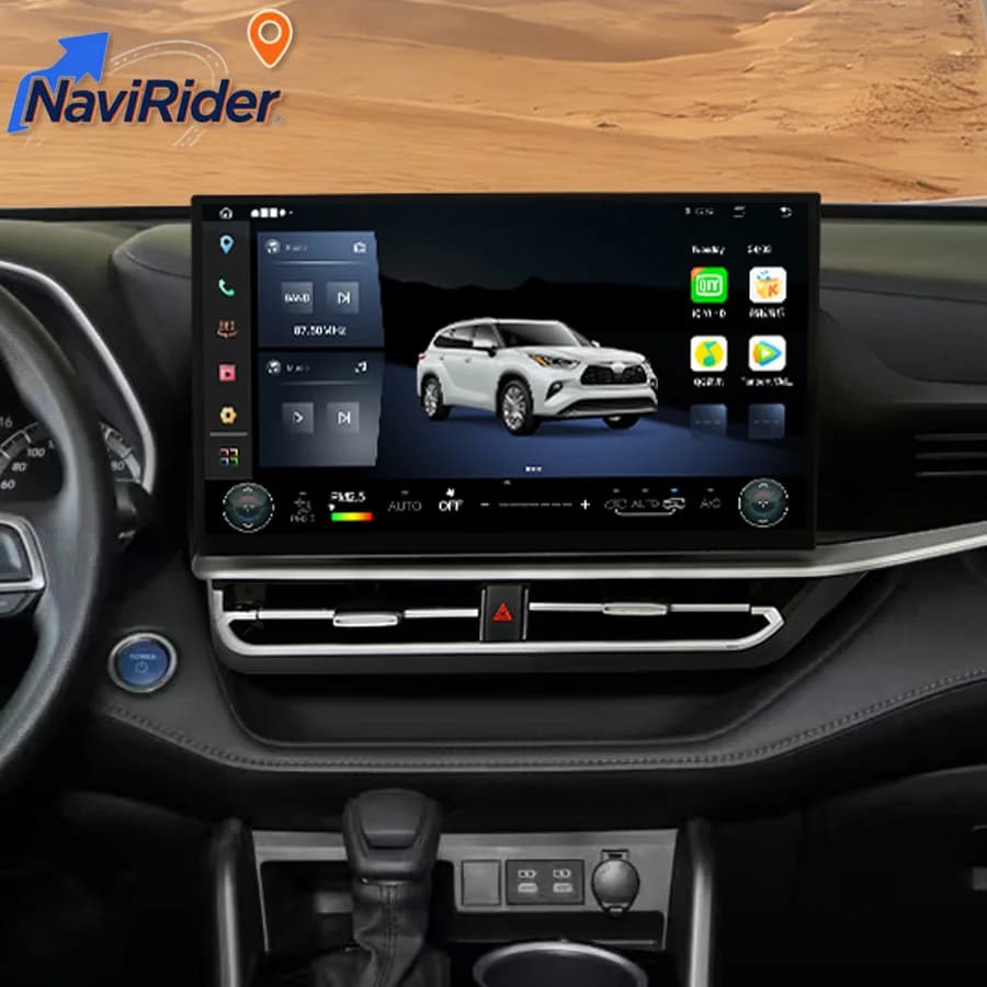 15.8inch Android Screen Multimedia Bluetooth For Toyota Highlander Crown Kulger 2022-2025 Stereo Car GPS Navi Carplay Autoradio