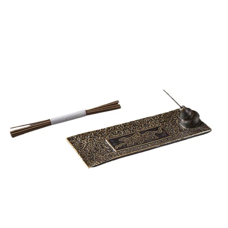 Nuovo bastoncino di incenso in ceramica smaltata ruggine in stile Zen cinese, bruciatore di incenso, camera modello di casa, forniture decorative morbide