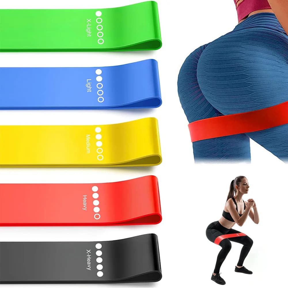 Set di Fasce Elastiche per Allenamento, Bande per Esercizi, Set di Fasce per Uomo e Donna, per Stretching, Crossfit e Allenamento