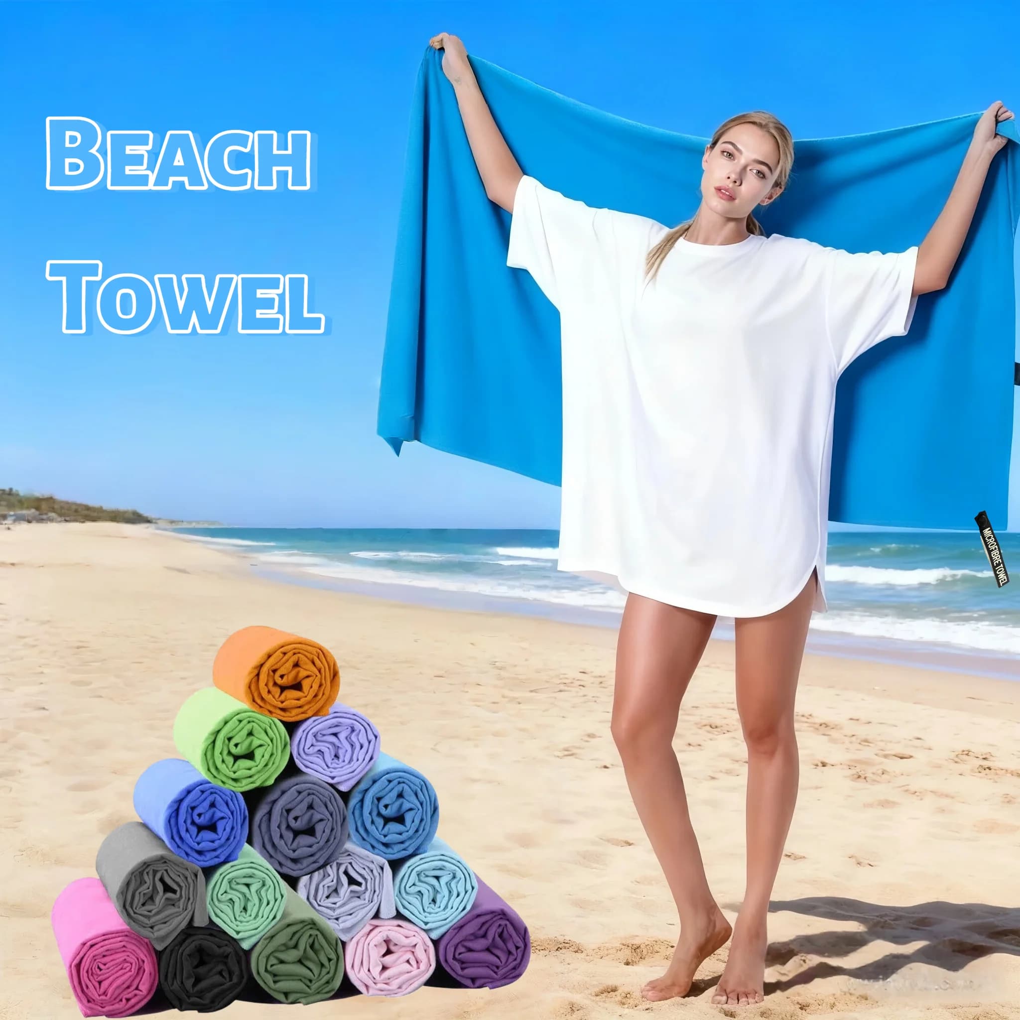 1 pz 180x80 cm asciugamano in microfibra extra large altamente assorbente ad asciugatura rapida leggero spiaggia campeggio viaggi nuoto uso esterno