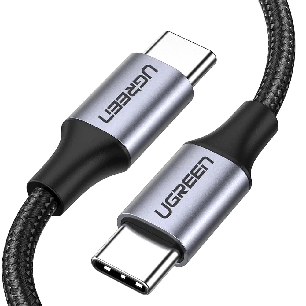 UGREEN 60W USB C Cable 3A Type C Fast Charge Data Transfer up to 480Mbps Nylon Braided Cable