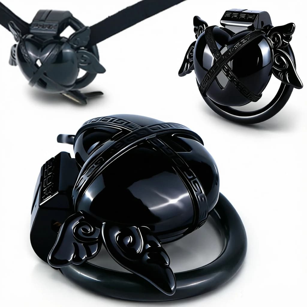 SXM Male Chastity Belt Penis Cock Cage Devices Invisible Lock With 4 Size Rings For Man Sissy Bondage SexToy BDSM Games Adult