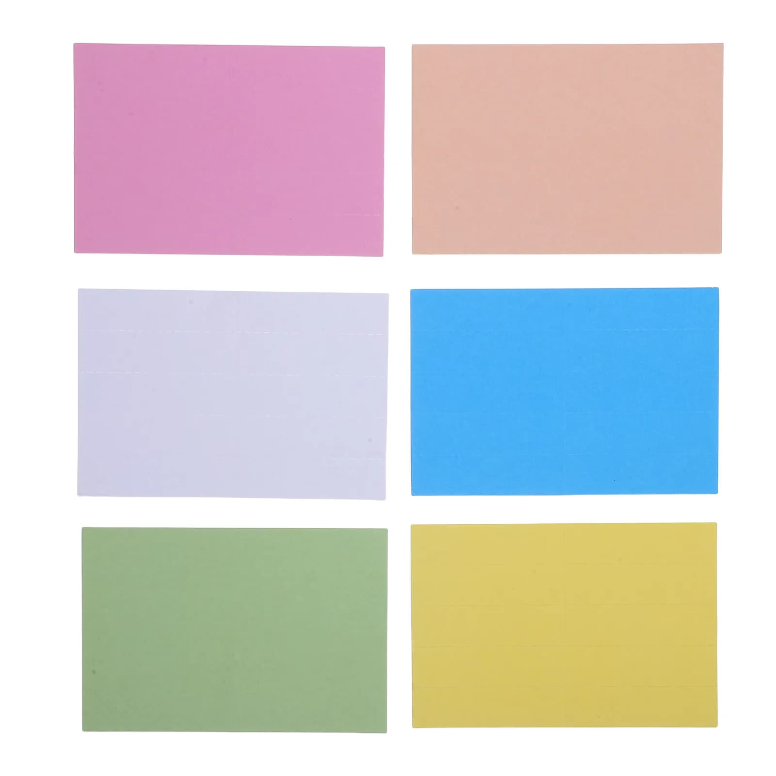 6Sheets File Folder Labels Colored Blank Hanging Tabs Writable Inserts for Office Document Organization File Organizer Tabs